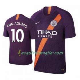 Divisa di Calcio Manchester City Aguero 10 Terza 2018/2019